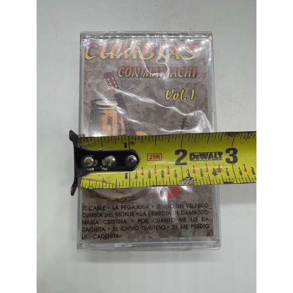 CUMBIAS CON MARIACHI Vol. 1 Cassette Tape Latin Mexican Cumbia Mariachi Music - Picture 7 of 7